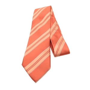 Corbata Sean John Silk Repp para hombre 61” cinta naranja rayas años 90 Y2K clásica nueva - Imagen 1 de 3