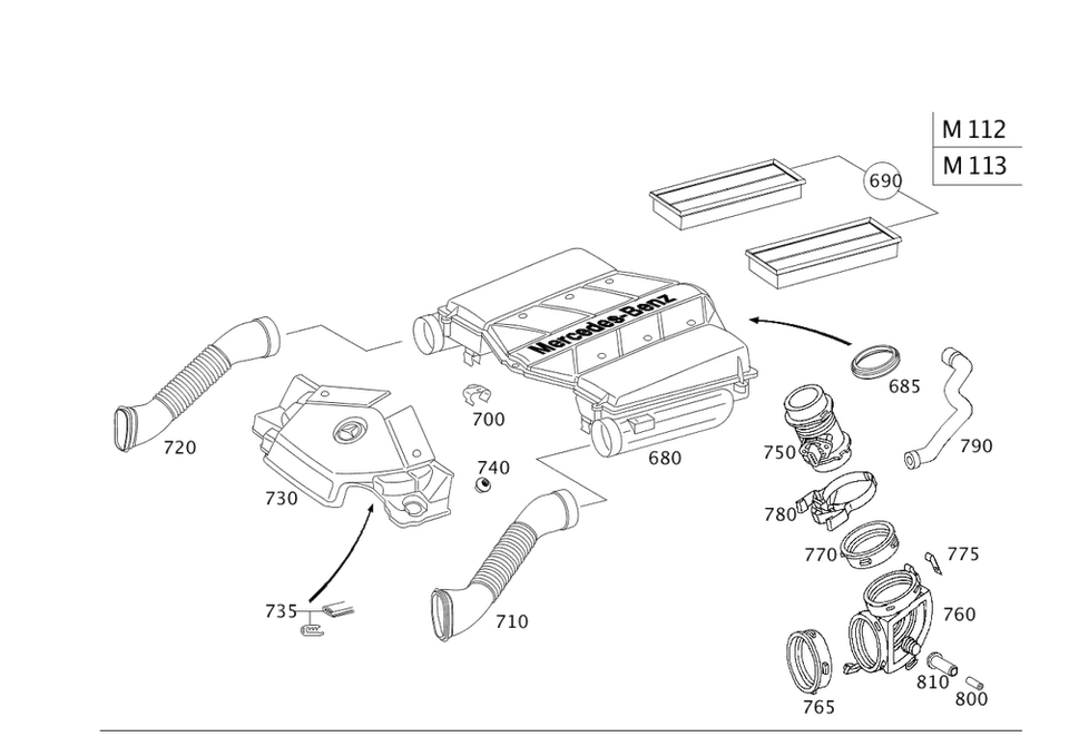 Genuine Mercedes-Benz Starpart Filter Element 273-094-04-04-95 - Image 1 of 1