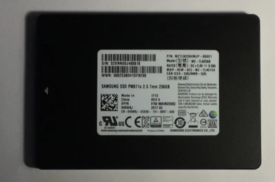 Samsung SSD PM871a 2.5 7mm 256GB SATA III MZ-7LN256A Solid State Drive, TESTED - Image 1 of 2