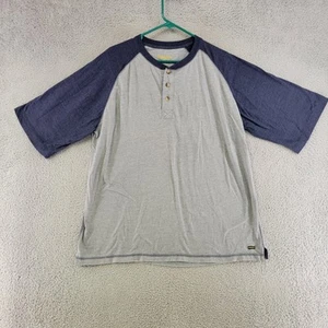 Stanley Shirt Mens 2XL XXL Gray 1/2 Sleeve 1/4 Button Work Casual T Shirt - Picture 1 of 9