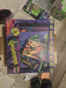 RARE 1996 Goosebumps One Day At Horrorland Back To Ghoul Set BNIB - Picture 1 of 5
