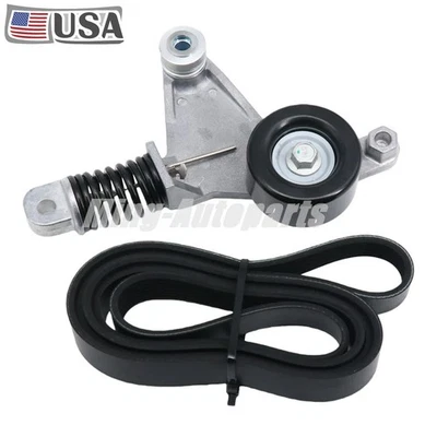 FITS Toyota RAV4 Camry Pontiac Scion 2.4L Accessory Drive Belt Tensioner & Belt - Изображение 1 из 4