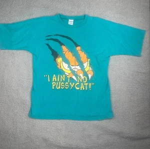Vintage Garfield 1978 Shirt Mens Large Blue I Ain't No Pussycat - Picture 1 of 6