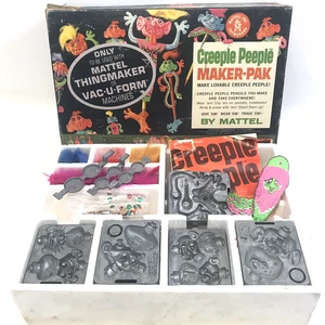 Vintage 1965 Mattel Creeple Peeple Maker-Pak, Pencil Making Pack + 5 Formen #4472 - Bild 1 von 14