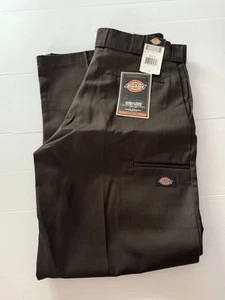 DICKIES MENS Loose Fit Double-Knee Work Pant DARK BROWN New Size 34 X 32 - Picture 1 of 15