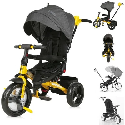 B-Ware Lorelli Tricycle Jaguar 4 in 1 Schiebestange Sitz drehbar, schwarz - Bild 1 von 4