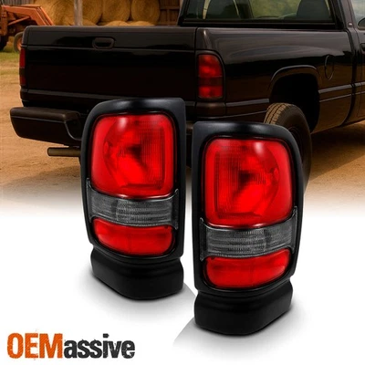Luces traseras transparentes rojas de repuesto para camioneta Dodge Ram 1500 2500 3500 1994-2002 Foto 1 de 4
