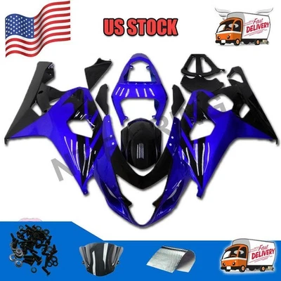 Juego de carenado azul molde de inyección GSXR 600 750 2004 2005 apto para 2004 w050 Foto 1 de 4