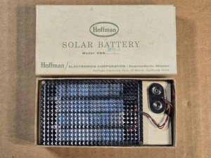 VERY RARE Hoffman Solar Battery MINT in Box Model HSB-9 Working Well - Picture 1 of 6