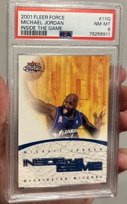2001 Fleer Force Michael Jordan Inside The Game /699 PSA 8 💎 Pop 5 (29 Higher) - Image 1 of 3