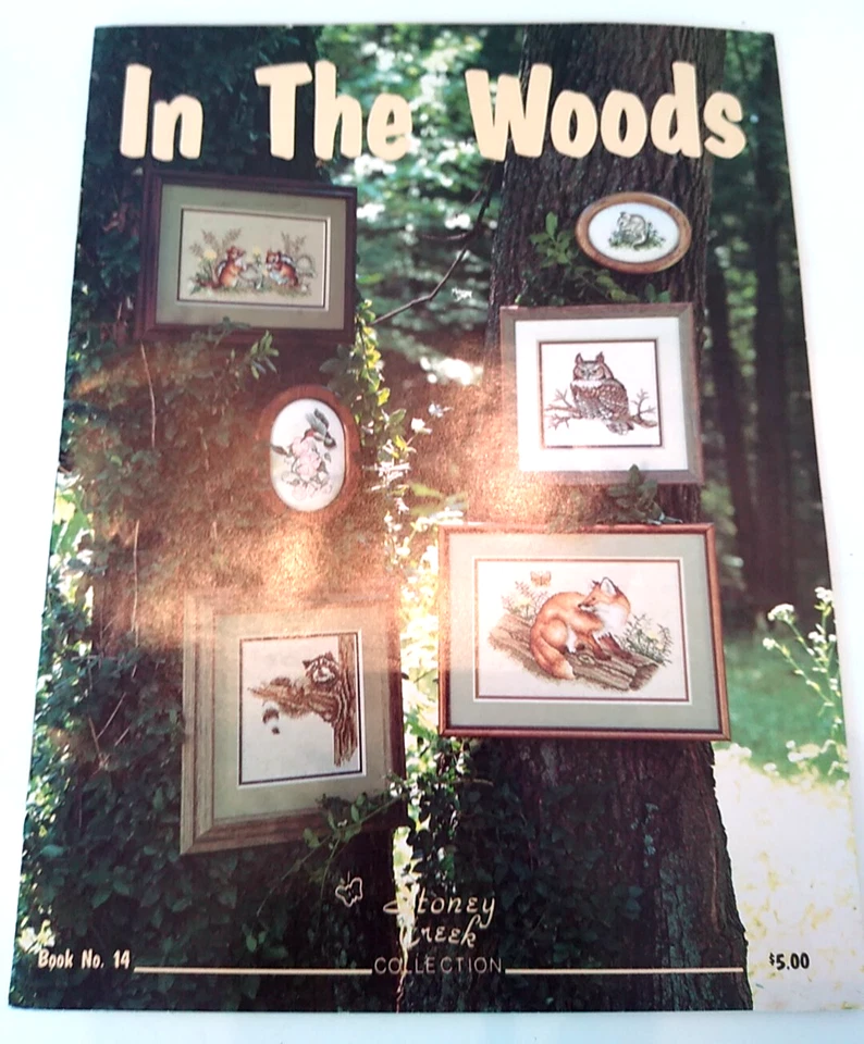 Vintage 1985 Honey Creek In The Woods Cross Stitch Animal Patterns Book - Image 1 of 4