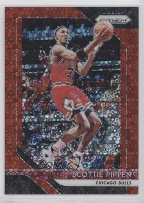 2018-19 Panini Prizm Fast Break Red Prizm/125 Scottie Pippen #65 Salón de la fama Foto 1 de 2