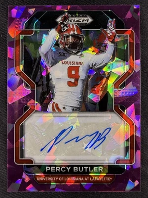 2023 Panini Prizm Draft Picks #RA-PBU Percy Butler Autograph Purple Ice /99 - Image 1 of 2