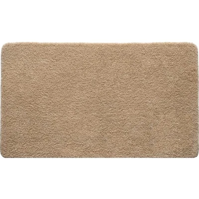 Badematte Badezimmerteppich Mikrofaser rutschfest Waschbar 70x120 cm Beige - Bild 1 von 4