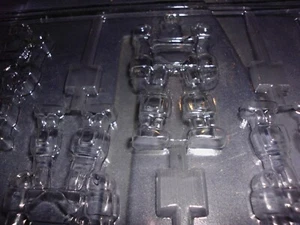 ROBOT / TRANSFORMERS candy suckers plastic Mold, new - Picture 1 of 2