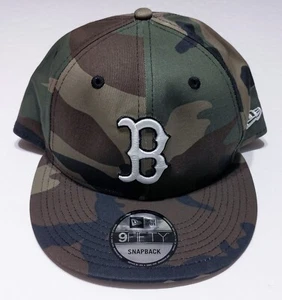 NEW ERA Boston Red Sox 9Fifty Snapback Hat Cap Green Camo ~ New - Picture 1 of 7