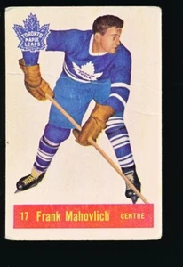 1957 Parkhurst Frank Mahovlich Rookie #17 Good - Bild 1 von 3