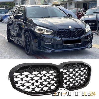 Radiator grille exclusive kidney grill suitable for BMW 1 Series F40 gloss black - Image 1 of 4