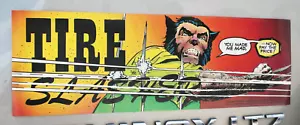 Vintage Wolverine Sticker, 1990 Marvel Graphic Comic Image, BUB, Tire Slasher - Picture 1 of 10