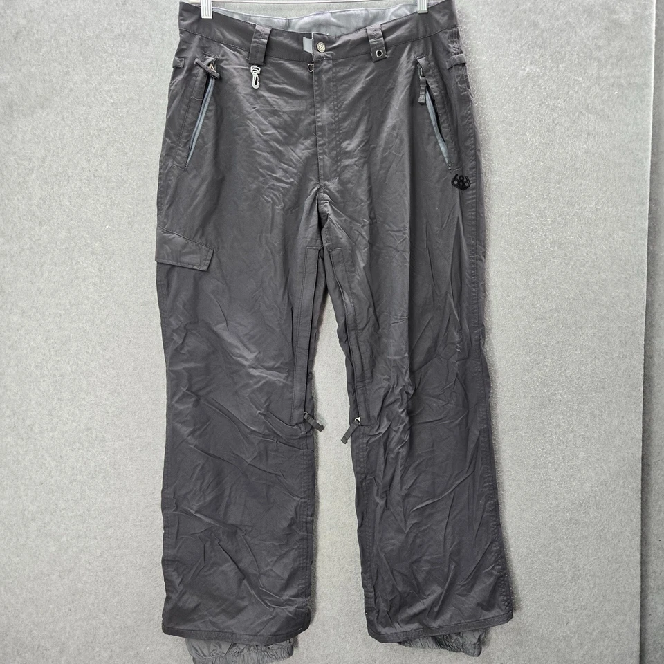 686 Hombres Ropa Activa Pantalones XL Gris Snowboard Clasificación Térmica 4 Bolsillos con Cremallera Nylon Foto 1 de 4