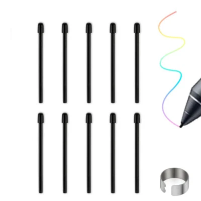 Pen Nibs for WA-COM,10 Pcs Black Replacement Refill Pen Tips for Intuos Pro - Image 1 of 4