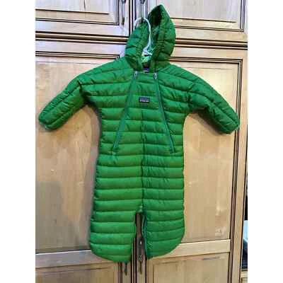 Patagonia Green Down Bunting Puffer Talla 6 meses Foto 1 de 4