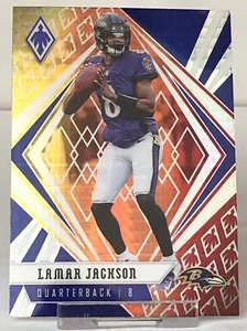 Tarjeta Panini Phoenix Lamar Jackson Fire Burst 2020 #61 - Ravens - Imagen 1 de 2