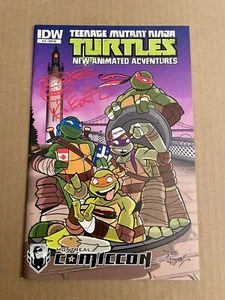 TMNT New Animated #15 Montreal Variant SIGNED Eastman Sketch Ninja Turtles 2014 - Picture 1 of 1