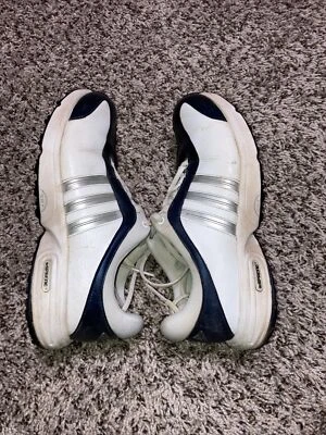 Adidas Geofit Golf Shoes Adiprene Size 7 White Blue - Image 1 of 4
