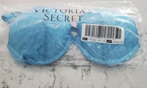 Victoria's Secret SEXY TEE Push-up-BH mit Spitze - 34C - BH blau Neu mit Etikett - Bild 1 von 4