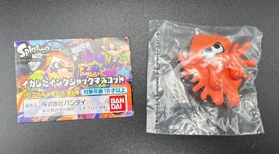 Splatoon Ika Gashapon Headphone Jack Dust Cover Nintendo Bandai Orange New - Image 1 of 2