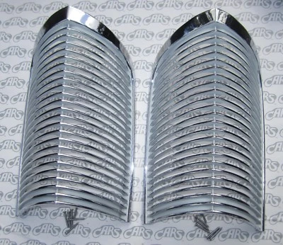 1963 1964 Buick Riviera Chrome Parking Lamp Grills. OEM #5954200. Matched Pair - Image 1 of 3