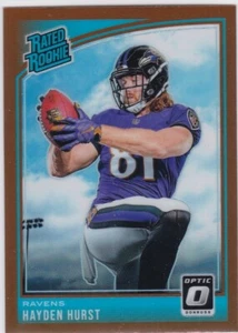 2018 Panini Hayden Hurst Donruss Bronze Optic Rated Rookie - Picture 1 of 1