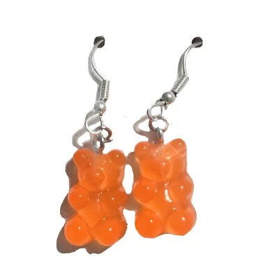 Pendientes de oso gomoso hoz naranja Foto 1 de 2