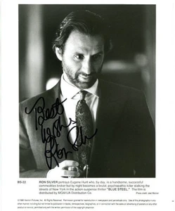 RON SILVER BLUE STEEL 8x10 signed autographed photo COA - Picture 1 of 2