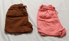 Old Navy Toddler Girl's 2-Pack Linen-Blend Pull-On Shorts DP3 Multi Size 3T NWT