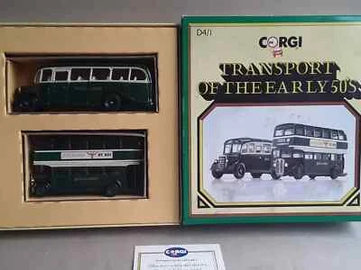 CORGI CLASSICS TRANSPORT OF THE EARLY 50's D4/1 HANTS & DORSET TWIN SET BOXED - Image 1 of 3