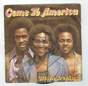 Gibson Brothers 45 RPM SP 7" Come To America - Zagora 6061903 Reduced Shipping - Picture 1 of 2