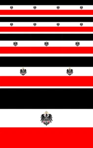 Deutsches Reich 14 x Aufkleber Fahne  Sticker-Bogen - PKW Auto Flagge Decal 14F - Picture 1 of 5