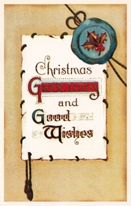 Christmas Greeting & Good Wishes Unused  PC  - Picture 1 of 2