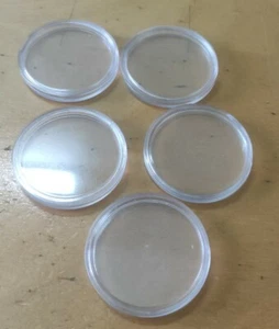 Rm1 for 5pieces 40mm diameter PCCB plastic capsule coin holder used condition - Picture 1 of 2