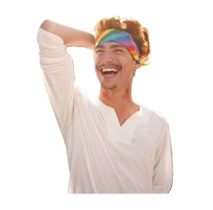 Rainbow Striped Bandana - Pride - Lightweight - Costume Accessory - Picture 1 of 4