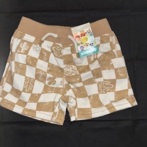 Garanimals Mädchen hellbraun & weiß Kaktus Shorts 12M - Bild 1 von 4