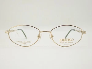 SEIKO T-049 TITANIUM Designer Eyeglasses Brille Goggles gafas 51/18/135 - Bild 1 von 9