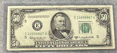 1950 Richmond $50 Bill 50BL16 - Image 1 of 4