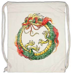 OUROBOROS INFINITY CHINESE DRAGON Turnbeutel China Uroboros Snake Asia - Picture 1 of 1