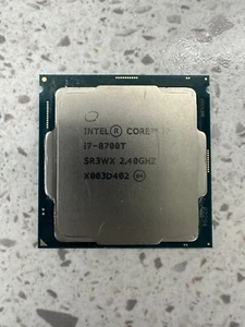 Intel 8th Gen Core i7-8700T SR3WX 2.40GHz (Turbo 4.0GHz) 6-Core 12M LGA-1151 CPU - Photo 1/1