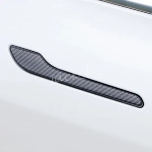 Accesorios de cubierta de manija de puerta de fibra de carbono para Tesla Model Y Model 3 - Imagen 1 de 5