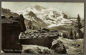 POSTAL FOTO REAL WENGEN: WENGERNALP / LA VIRGEN, funcionó 1929 - Imagen 1 de 2