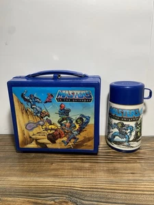 1983 Aladdin Masters of the Universe Metall Brotdose & Thermoskanne - Bild 1 von 19
